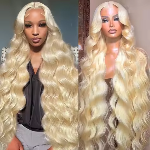30 40 44 Inch 613 Blonde Wig 200 Density 13x6 HD Lace Frontal Human Hair Wigs Body Wave 13x4 HD Lace