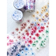 [mobisu] Korea ggaggong.Clover 6cm Cut Shape 3D Pearl Glossy PET Paper Tape < Only Whole Roll >