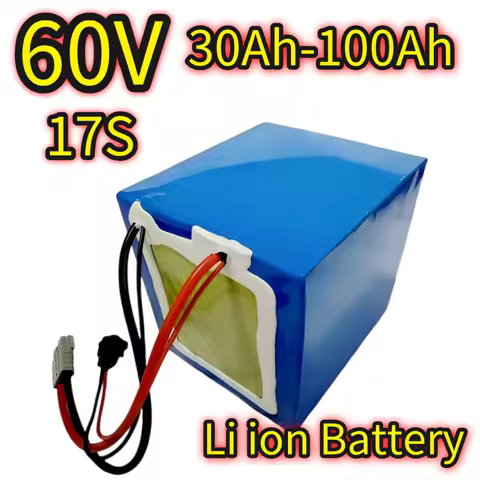 17S 60V 30Ah 40Ah 50Ah 60Ah 80ah 100Ah lithium ion battery pack for 2000W 3000w 4000W 5000W 6000W El