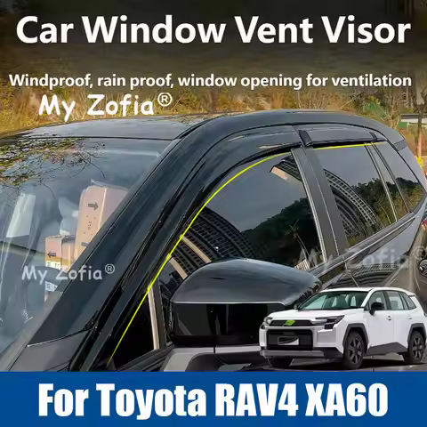 For Toyota RAV4 XA60 2026 Car Styling Window Visor Sunn Rain Screen Shelter Weather Shield Cover Pro