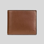 COACH Men's 3 In 1 Wallet In Smooth Calf Leather Dark Saddle CR911