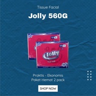 (2 Pack) Jolly Facial Tissue - Jolly Tissue - Jolly Tissue - Jolly Facial Tissue 560Gram 2 Fly