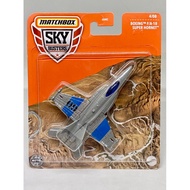 Matchbox BOEING F/A-18 SUPER HORNET F18 Grey Sky Busters Fighter Aircraft Diecast Plane Hotwheels Ka