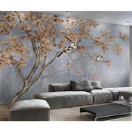 Custom Wallpaper Photo Vintage Annual Ring Wood Grain World Map Background Wall Home Decoration Livi