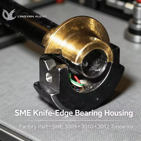 Solid Brass Knife-Edge Bearing Horizontal Housing For SME 3009/3010/3012, Premium Tonearm Component