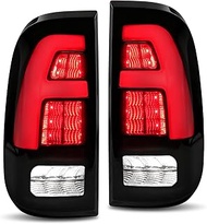 MAYELLO Plug & Play Full LED Tail Lights Smoked Black Rear Lamps Compatible with 1997–2003 Ford F-15