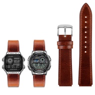 18mm Watch Strap for Casio G-SHOCK AE-1200WH/1300/1000/A159 Wome Men Modified Retro Genuine Cowhide 