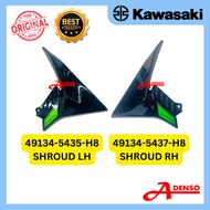 Z9 Z900 2023 SHROUD SIDE COVER LH RH EBONY BLACK+GREEN (ORIGINAL100%KAWASAKI) 49134-5435-H8 49134-54