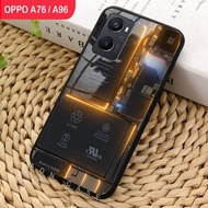 OPPO A76 / A96 - SoftCase Glass Kaca - [ A11 ] - Pelindung Handphone Hp OPPO A76 / A96 - Casing Hp OPPO A76 / A96 - Case Handphone - Bisa Bayar Di Tempat - COD!!