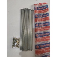 24 inch bicycle spokes 240mm long superior silver