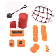 1/18 TRX4M 1/24 SCX24 AX24 FCX24 WL2428 RC Car Accessories Set - Aluminum Alloy, Rope Ladder, Shovel