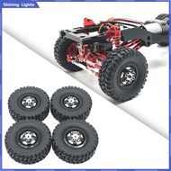 Baoblaze อะไหล่เปลี่ยนล้อและยางรถ RC 4ชิ้นอุปกรณ์เสริม RC สำหรับ1/12 MN82 D91 LC79 1/16รถ RC DIY แก้