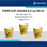 Paper Cup 6.5 oz Fresh Corn Jasuke Jagung ( 180 ml ) (50 pcs)