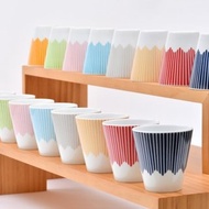 富士山陶瓷杯子 (中高款) 粉红色