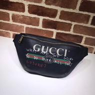 Gucci Gucci Men's Bag Bag Gucci Bag Men's Bag Gucci/Gucci Gucci Logo Printed Leather Waist Bag ‎4938
