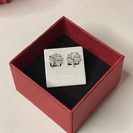 Lucky 4-leaf clover silver earrings, Standard Silver