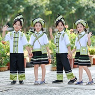 Guangxizhuang Ethnic March Three Ethnic Costume Children Minority Ethnic Costume Miao Ethnic Yao Eth