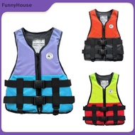 【FKSG】 Thickened Oxford Cloth Life Jacket Water Sports Safety Vests For Adult Kid Swimming Kayaking 
