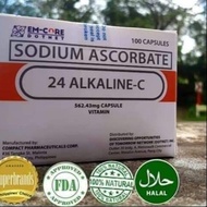 24 ALKALINE C The Powerful Non-Acidic (Alkaline-Based) Vitamin C 100capsules