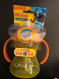 Nuby 卡拉雙耳彈跳吸管杯(360度吸管)210ml