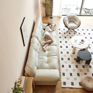 Cream Style Down Latex Sofa baxter Fabric Sofa Living Room Small Apartment Cloud Sofa ins Style