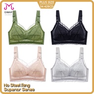 [Gimart Ready Stock] Plus size bra 34BC-44DE seamless light and breathable full cup big breast show 