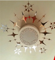 Star Crystal solid acrylic mirror wall stickers room bedroom ceiling decorative mirror wall stickers