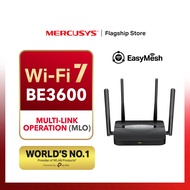 Mercusys MR25BE BE3600 Dual-Band WiFi 7 Router 3.6Gbps EasyMesh 4× Antenna WPA3 High Speed  (Powered