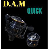 Dam quick spinning fishing reel