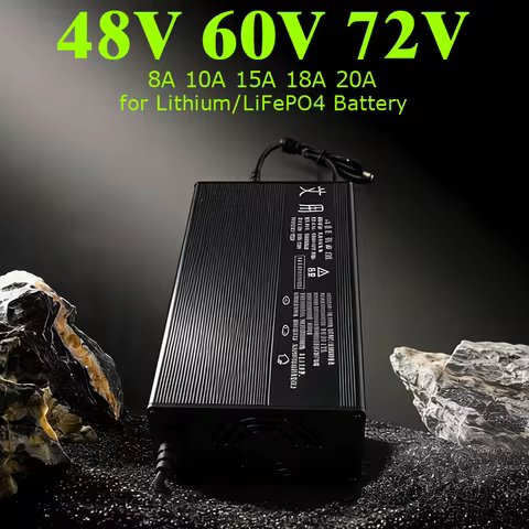 48V 60V 72V Lithium Battery Charger 8A 10A 15A 18A 20A Fast Charge 88.2V 54.6V 58.8V 87.6V 58.4V 67.