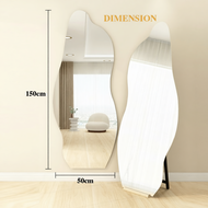 MIRRORKU Cermin Kahwin Berdiri Panjang Estetik Welcome Board Wedding Mirror Frameless Cloud Mirror