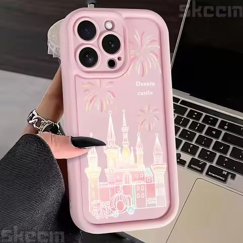 Colorful Castle Print Design Phone Case For iPhone 17 16 Pro Max 16E 15 14 11 12 13 X XS XR 7 8 Plus