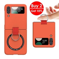 Ốp Nhẫn Sạc từ cho Samsung Galaxy Z Flip 6 5 4 3 flip5 Flip 4 5g flip6 Mag an toàn Ốp lưng cho Samsu