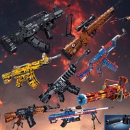 1pc 50cm 500+Pcs Plastic Bead Assembly 98K95 Style Building Blocks Gun Toy, Can Be Played And Displa