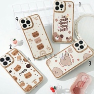 HP Softcase Macaron Motif Bear Oppo a77s Reno 7 8 A54 A5S A1K A15 A9 A5 2020 A52 A92 A53 A33 Reno 5 