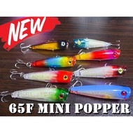 65F 6.6g MINI POPPER UL GAME TOP WATER LURES PB SEBARAU KILLER K108
