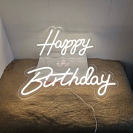 Happy Birthday led Neon Light Billboard happybirthday Modeling Birthday Light