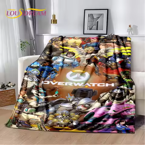Overwatch Game Gamer DVA Reaper Soft Plush Blanket,Flannel Blanket Throw Blanket for Living Room Bed