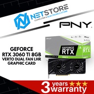 PNY GEFORCE RTX 3060 TI 8GB VERTO DUAL FAN LHR GRAPHIC CARD - VCG3060T8LDFBPB1