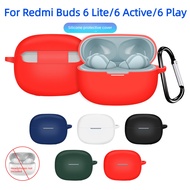 Case For Redmi Buds 6 Lite/Buds 6 Active/Buds 6 Play Soft Silicon Protective Cover with Keychain