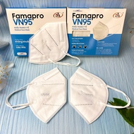 FAMAPRO VN95 antibacterial medical mask WHITE 3D design 10 pieces/box