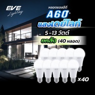 EVE (ยกลัง 40 หลอด) หลอดแอลอีดี A60 - A65 ขนาด 5 ถึง 13 วัตต์ แสงขาว เดย์ไลท์ 6500K ขั้วหลอด E27