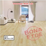仿木紋PVC 卷裝地板墊 (E系列 加厚2.4mm) [WK04-51] PVC Floor Mat 地墊封度200cm 一大片過DIY最易鋪 加厚防火防水耐磨 無懼寵物百厭星可直接舊地磚翻新 舊木地
