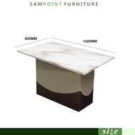 Cepat📢6 Kerusi Sesuai Untuk Dapur Kecil - Murah Perabot SAMPOINT FURNITURE_ 6 Seater Marble Dining S
