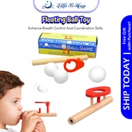 [Little B House] Floating Ball Game Wooden Toy Balance Blowing Ball Blow Ball Toys 吹球玩具 Mainan Bola 