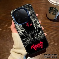 IQOO 12 CASE - VIVO Premium Matte Hard Casing - IMD Case - Hologram Motif Case