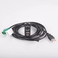 Car USB AUX in Plug Input Socket Adapter for BMW E60 E61 E63 E81 E87 E90 F10 F12 E70 X1 X3 X5 for MI