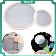 1 x Resin Mould DIY Round Tray Silicone Mold Epoxy UV Resin Molds Coaster Jewelry Making Tools