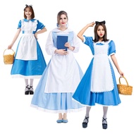 Halloween funny cosplay anime girl performance costume Alice maid dress Cinderella maid