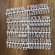 8O4496 [ADDITIONAL LETTERS] - only letters and numbers one set Latest Model